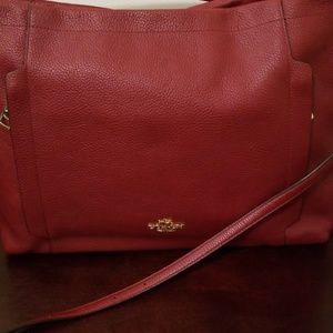 Coach Red Leather Bag